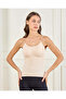 Women Beige Bonded Shapewear Padded Bra Cami Top