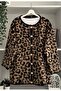 Leopard Printed Women's Luxury Knit Cardigan - 3
