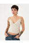 Cream Organic Cotton Wrap Blouse with Adjustable Waist Tie