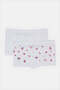 Senior Girls White Boxer Brief Set (Pack Of 2) - 3