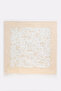 100% Cotton Double Layer Muslin Baby Blanket - Toile De Jouy / Beige 100X100 cm