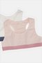 Senior Girls Pink And White Sporty Bra Set (Pack Of 2) - 2