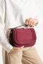 Dai̇sy Model Suede Burgundy Women's Hand and Shoulder Bag