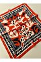 Tan Beige Patterned Scarf Bandana Women's Clothing Accessory - 4
