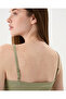 Matcha Green Organic Cotton Wrap Blouse with Adjustable Straps and Tie at the Waist - 4