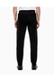 Men's Black Sweatpants with Elastic Waist and Cuffed Legs, Pocket Detail, Comfortable Fabric - 3