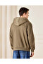 Men Brown Hooded Jacket With Knit Sleeves - 3