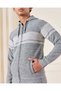 Senior Boys Grey Sherpa Lining Zip Thru Hoody Cardigan - 4