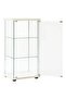 Storage Cabinet Tempered Glass White - 2