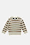 Infant Boys Cream Striped Pullover