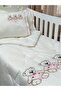 طقم نوم شتوي للأطفال مطرز بتصميم دمية الدب - 4