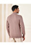 Men Brown Half Zip Pullover - 3