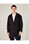Men Brown Collared Trench Coat