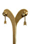 - Irem 3914 5991 Gold Arrow Heart Stone Steel Eros Earrings - 3