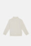 Infant Boys Cream Half Zipper High Neck Pullover - 4