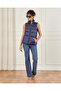 Women Navy Sleeveless Puffer Jacket - 2
