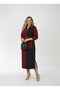 Women's Plus Size Shirt Collar Tie-Detail Dress 5399-26 - 2