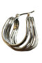 - Irem 3914 1857 Elegant Silver Color Steel Spiral Earrings - 4