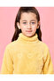 Girls Yellow Textured Sweater - 4