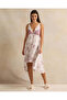 Women White Printed Chemise - 4