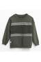 Haki Male Waiter Paneled Sweatshirt 6-16 Years