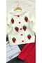 Girl's Grape Applique Knitwear Double Set - 5