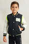 Boys Multicolour Printed Baseball Jacket