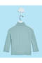 Infant Girls Green Knitted High Neck Pullover - 4