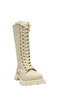 Beige Thick Sole Long Women's Boots - 2