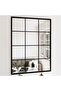 Wall Mirrors 3 pcs Black 100x60 cm Metal
