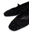 Women's Genuine Leather Black Ballerina Shoes - 3