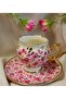 Pervi̇z Karçi̇çek Porcelain Hand Painted Coffee Cup Set - 8