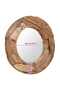 Decorative Mirror Teak 60 cm Round - 3