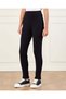 Senior Girls Black Cable Knit Leggings