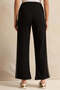 Women Black Side Gold Embellished Trousers - 3