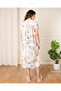 Women White Printed Nightgown - 3