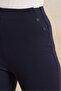 Women Navy Elastic Waistband Leggings - 4