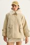 Women's Stone Detachable Fur Collar Water Repellent Inflatable Coat 60568 60283745 - 5