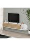 Mourah Tone Tv Stand Up To 65 Inches - White/ Oak - 3