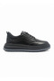 Men's Black Zippered Lace-Up Casual Shoes – Sporty & Modern Elegance - 4