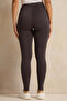 Women Charcoal Long Length Leggings - 3