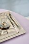 Jamie Platinum Steel Tray 40 Piece Dowry Tea Set for 12 People - 6