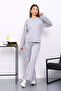 Gray Piped Detail Sweat Pants Set - 2