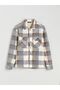 Xside Plush Plaid Men's Lumberjack Shirt Jacket - 6