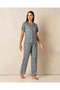 Women Grey Printed Pajama Set (2 Piece)