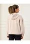 Senior Girls Beige Zipper Front Hooded Sweatshirt - 3