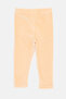 Infant Girls Beige Ribbed Jeggings - 3
