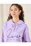 Senior Girls Lilac Love Print Sweatshirt - 4