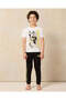 Boys White And Black Batman Pyjama Set (2 Piece)