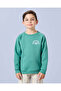 Boys Green Drop Shoulder Sweatshirt